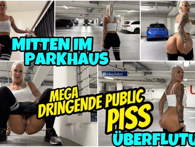 In the middle of the parking garage | Mega urgent PUBLIC PISS flood